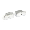 Turn Signal Switch Extender Cap Set. Chrome 11-23 Softail (Excl. Flde,
