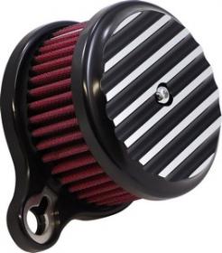 Joker Machine Air Cleaner High Performance Assembly Round Finned Black