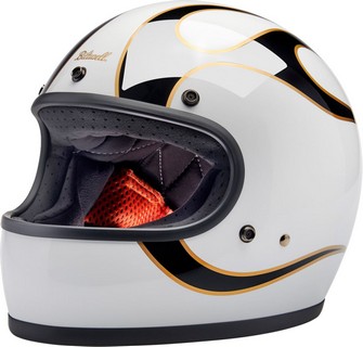 Biltwell Helmet Gringo W/B Flam Md Helmet Gringo W/B Flam Md i gruppen Kläder & Utrustning / Hjälmar / Biltwell Gringo  hos Blixt&Dunder AB (010116334)