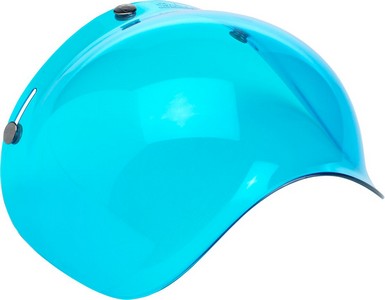 Biltwell Polycarbonate Anti-Fog Bubble Shield Blue i gruppen Kläder & Utrustning / Hjälmar / Tillbehör till hjälmar / Bubbelvisir hos Blixt&Dunder AB (01310108)