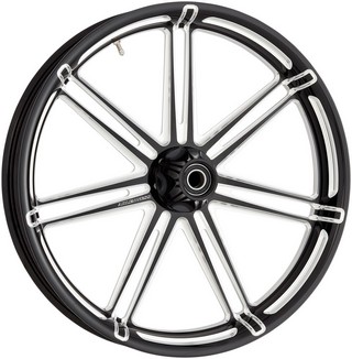 Arlen Ness Wheel 7-Valve 21X3.5 Front With Abs Black 21X3.5 F.7Valve B i gruppen Reservdelar & Tillbehör / Hjul & bromsar / Hjul / Aluminium-hjul hos Blixt&Dunder AB (02012233)