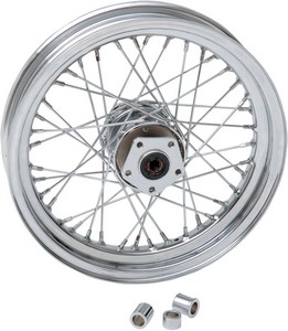 Drag Specialties Front Wheel 16X3 Chrome Wheel 16X3F Chr 84-99Flt i gruppen Reservdelar & Tillbehr / Hjul och Axlar / Hjul / Kompletta ekerhjul 16