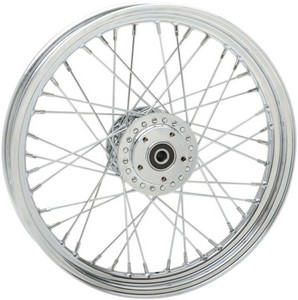 Drag Specialties Front Wheel 19''X2.5 Laced Chrome Wheel 19X2.5F Chr 00 i gruppen Reservdelar & Tillbehör / Hjul & bromsar / Hjul / Kompletta ekerhjul 19