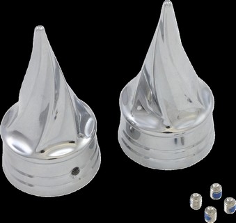 Kuryakyn Axle Caps Twisted Chrome Caps Twisted Front Axle - Hd - i gruppen Reservdelar & Tillbehr / Hjul och Axlar / Axlar & tillbehr / Kpor hos Blixt&Dunder AB (02140448)