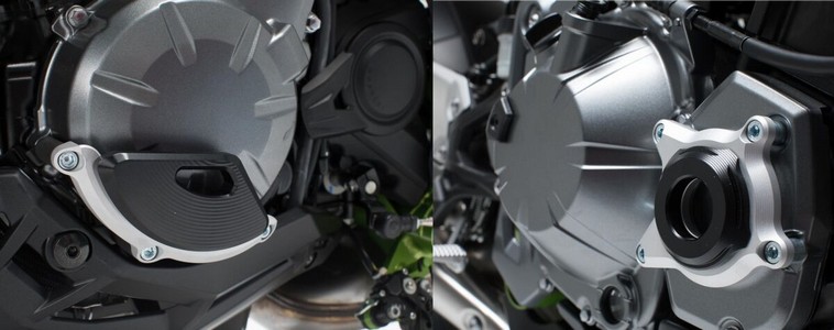 Sw-Motech Engine Case Protector Black/Silver Kawasaki Z900 /Z900Rs Eng i gruppen  hos Blixt&Dunder AB (05061424)