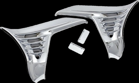 Kuryakyn Louvered Chrome Battery Box Covers Cover Louvered Battery Box i gruppen hos Blixt&Dunder AB (05210718)