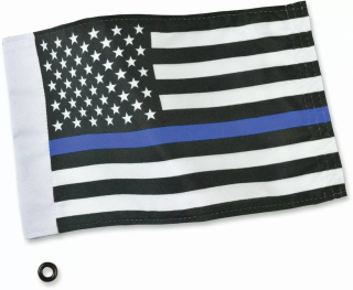 Show Chrome Flag Thin Blue Line Flag Thin Blue Line i gruppen  hos Blixt&Dunder AB (05211550)