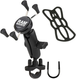 Ram Mounts X-Grip Device Holder Handlebar Mount Aluminum Steel Black K i gruppen Klder & Utrustning / Montering Elektronik hos Blixt&Dunder AB (06030615)