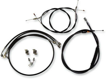 La Choppers 12-14" Ape Cable Kit Black Coated For Abs Models Hd Cable