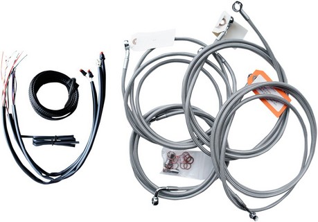 La Choppers Cable And Brake Line Kit Stainless Polished For Mini Ape H i gruppen Reservdelar & Tillbehr / Styren & Tillbehr / Vajersatser / Vajersats Touring hos Blixt&Dunder AB (06101248)
