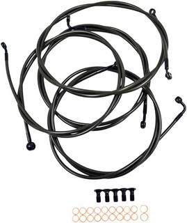 La Choppers Cable And Brake Line Kit Midnight Black For 15