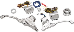 Pm Handlebar Control Kits Cable Chrome Hand Ctrl Set 9/16 Cab Ch i gruppen Reservdelar & Tillbehr / Styren & Tillbehr / Handtag, Reglage & Tillbehr  / Handtags-kit hos Blixt&Dunder AB (06101672)