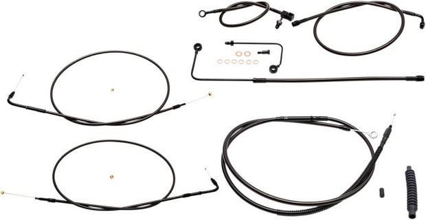 La Choppers Handlebar Cable/Brake & Clutch Line/Wire Kits And Componen i gruppen Reservdelar & Tillbehr / Styren & Tillbehr / Vajersatser / Vajersats Softail hos Blixt&Dunder AB (06101786)
