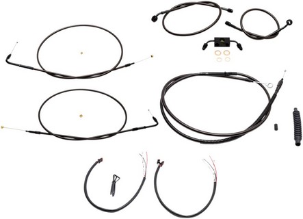 La Choppers Handlebar Cable/Brake & Clutch Line/Wire Kits And Componen i gruppen Reservdelar & Tillbehr / Styren & Tillbehr / Vajersatser / Vajersats Dyna hos Blixt&Dunder AB (06101840)