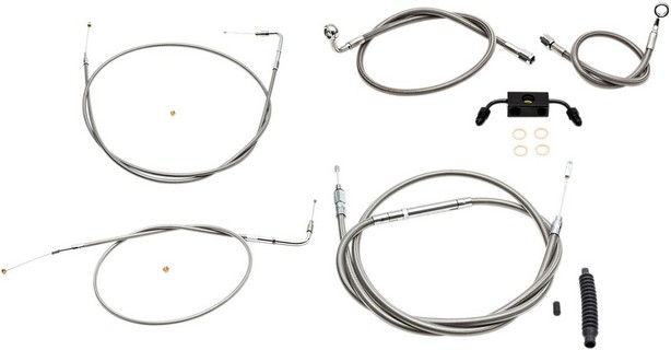La Choppers Handlebar Cable/Brake & Clutch Line/Wire Kits And Componen i gruppen Reservdelar & Tillbehr / Styren & Tillbehr / Vajersatser / Vajersats Sportster hos Blixt&Dunder AB (06101847)