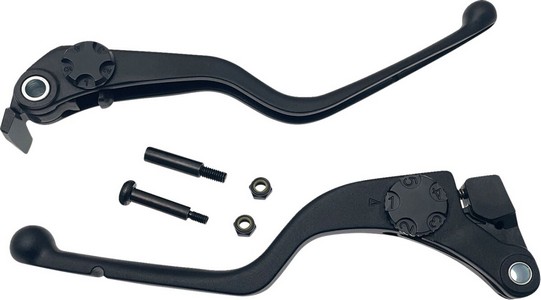 Drag Specialties Handlebar Controls - Pan America - Black Lever Set Bl i gruppen  hos Blixt&Dunder AB (06102299)