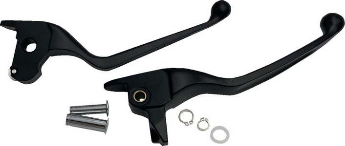 Drag Specialties Lever Set Narrow Blk 14-16 Tour Lever Set Narrow Matt i gruppen  hos Blixt&Dunder AB (06102309)