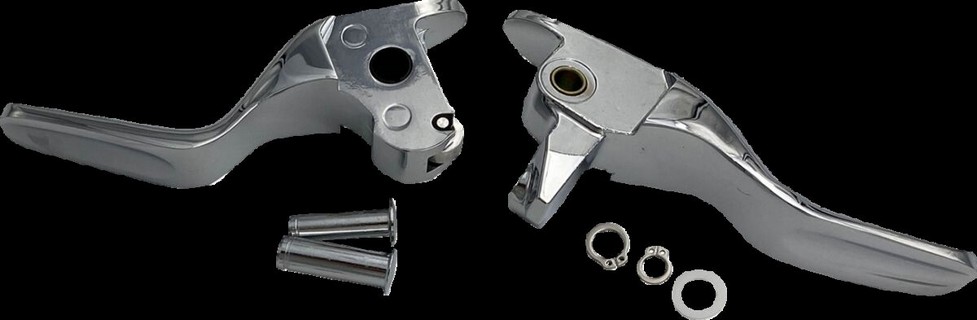 Drag Specialties Lever Set Short Chr 14-16 Tour Lever Set Short Chrome i gruppen Reservdelar & Tillbehr / Styren & Tillbehr / Handtag, Reglage & Tillbehr  / Handtags-kit hos Blixt&Dunder AB (06102310)