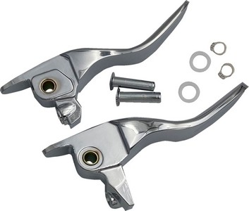 Drag Specialties Lever Set Short Chr 17-20 Tour Lever Set Short Chrome i gruppen  hos Blixt&Dunder AB (06102319)