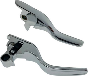 Drag Specialties Lever Set Short Chr 18-23 Softail Lever Set Short Chr i gruppen  hos Blixt&Dunder AB (06102323)