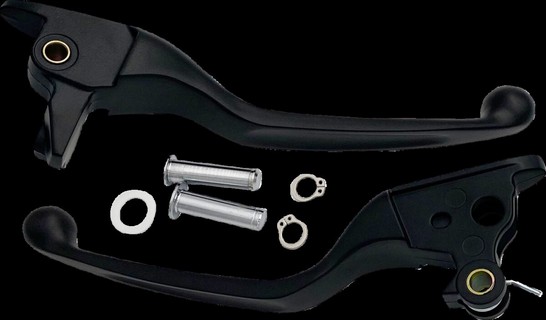 Drag Specialties Lever Set Narrow Blk 21-23 Tour Lever Set Narrow Matt i gruppen Reservdelar & Tillbehr / Styren & Tillbehr / Handtag, Reglage & Tillbehr  / Handtags-kit hos Blixt&Dunder AB (06102326)