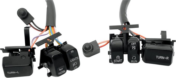 Drag Specialties Switch Kit Black Switch Kit Blk 96-13 Bt i gruppen Reservdelar & Tillbehr / Eldelar / vrig El / Strmbrytare hos Blixt&Dunder AB (06160054)