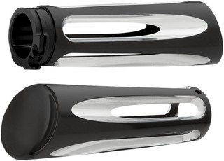 Arlen Ness Grips Deep Cut Billet Throttle By Cable Black Grip Deep Cut i gruppen Reservdelar & Tillbehr / Styren & Tillbehr / Handtag, Reglage & Tillbehr  hos Blixt&Dunder AB (06300484)