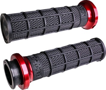 Odi Grips - Indian - Black/Red Vtwin Hart Luck Bk/Rd i gruppen Reservdelar & Tillbehr / Indian Motorcycles hos Blixt&Dunder AB (06302866)