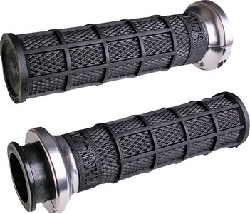 Odi Grips - Indian - Black/Silver Vtwin Hart Luck Bk/Sil i gruppen Reservdelar & Tillbehr / Indian Motorcycles hos Blixt&Dunder AB (06302867)