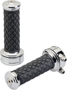 Biltwell Grips - Alumicore - Cstem - Chrome Grips i gruppen Reservdelar & Tillbehr / Styren & Tillbehr / Handtag, Reglage & Tillbehr  / Handtag hos Blixt&Dunder AB (06303073)