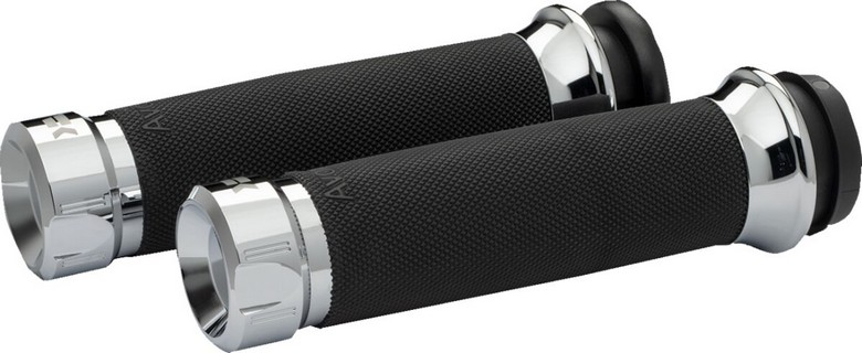 Khrome Werks Grips - Klassic - Custom - Cable - Chrome Grip Custom Kla i gruppen  hos Blixt&Dunder AB (06303080)