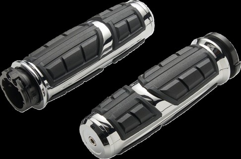 Ciro Grips - Chicane - Cable - Chrome Grips Chicane Cable Chrome i gruppen Reservdelar & Tillbehr / Styren & Tillbehr / Handtag, Reglage & Tillbehr  / Handtag hos Blixt&Dunder AB (06303237)
