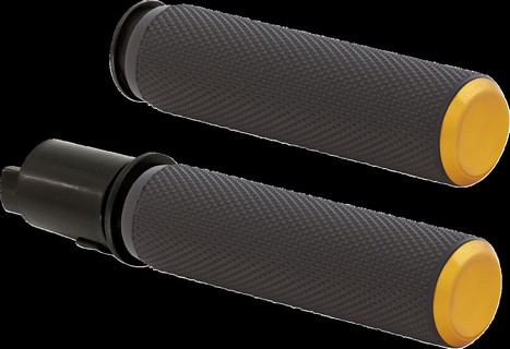 Arlen Ness Grips - Knurled - Tbw - Gold Grips - Knurled - Flhx/Fltr 23 i gruppen Reservdelar & Tillbehr / Styren & Tillbehr / Handtag, Reglage & Tillbehr  / Handtag hos Blixt&Dunder AB (06303256)