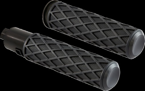 Arlen Ness Grips - Diamond - Tbw - Black Grips - Diamond - Flhx/Fltr 2 i gruppen Reservdelar & Tillbehr / Styren & Tillbehr / Handtag, Reglage & Tillbehr  / Handtag hos Blixt&Dunder AB (06303258)