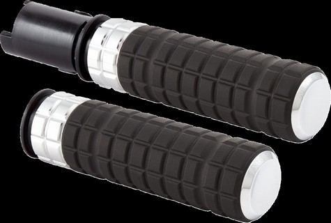 Arlen Ness Grips - Speedliner - Tbw - Chrome Grips - Speedliner - Flhx i gruppen Reservdelar & Tillbehr / Styren & Tillbehr / Handtag, Reglage & Tillbehr  / Handtag hos Blixt&Dunder AB (06303264)