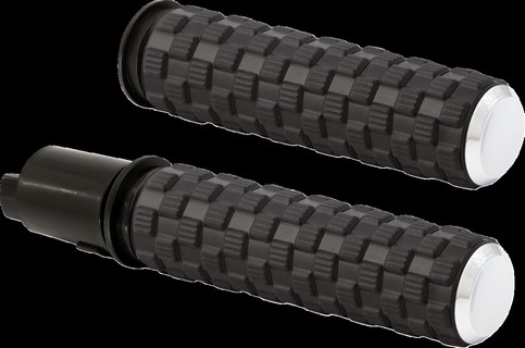 Arlen Ness Grips - Air Trax - Tbw - Chrome Grips - Airtrax - Flhx/Fltr i gruppen Reservdelar & Tillbehr / Styren & Tillbehr / Handtag, Reglage & Tillbehr  / Handtag hos Blixt&Dunder AB (06303268)