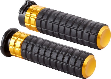 Arlen Ness Grip Speedliner  Cable Gold Grips - Speedliner - Cable - G i gruppen Reservdelar & Tillbehr / Styren & Tillbehr / Handtag, Reglage & Tillbehr  / Handtag hos Blixt&Dunder AB (06303272)