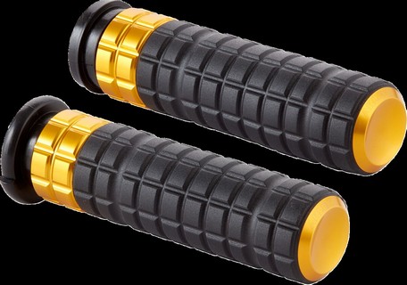 Arlen Ness Grip Speedliner Tbw Gold Grips - Speedliner - Tbw - Gol i gruppen Reservdelar & Tillbehr / Styren & Tillbehr / Handtag, Reglage & Tillbehr  / Handtag hos Blixt&Dunder AB (06303274)