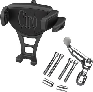 Ciro Phone Holder - Constrictor - Black - Chrome Offset Perch Mount Ho i gruppen Klder & Utrustning / Montering styret hos Blixt&Dunder AB (06360570)