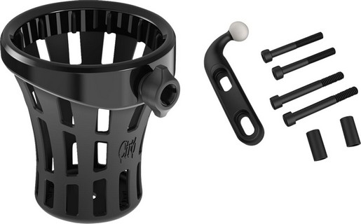 Ciro Drink Holder - Gen 2 - Big Ass - Black - Black Perch Mount Holder i gruppen Klder & Utrustning / Montering styret hos Blixt&Dunder AB (06360600)