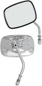 Drag Specialties Mirror Live-To-Ride Chrome Mirror Ltr Chr Pair i gruppen Reservdelar & Tillbehr / Styren & Tillbehr / Backspeglar & Tillbehr / Backspeglar hos Blixt&Dunder AB (06400475)