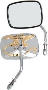 Drag Specialties Mirror Live-To-Ride Gold Mirror Ltr Gold Pair i gruppen Reservdelar & Tillbehr / Styren & Tillbehr / Backspeglar & Tillbehr / Backspeglar hos Blixt&Dunder AB (06400476)