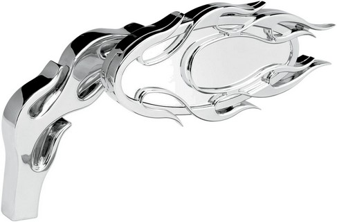 Arlen Ness Mirror Flamed Micro Chrome Right Mirror Alt Flmd R Chr i gruppen Reservdelar & Tillbehr / Styren & Tillbehr / Backspeglar & Tillbehr / Backspeglar hos Blixt&Dunder AB (06400592)