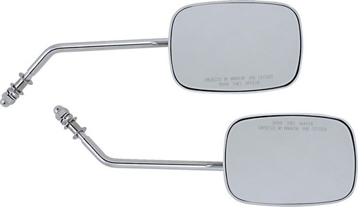 Drag Specialties Mirrors Oem-Style Rectangular Long Chrome Mirrors Rec i gruppen Reservdelar & Tillbehr / Styren & Tillbehr / Backspeglar & Tillbehr / Backspeglar hos Blixt&Dunder AB (06400982)