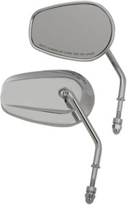 Drag Specialties Mirrors Short Stem Oe-Style Teasr Drop Chrome Mirrors i gruppen Reservdelar & Tillbehr / Styren & Tillbehr / Backspeglar & Tillbehr / Backspeglar hos Blixt&Dunder AB (06401307)