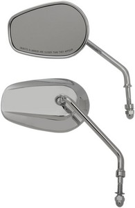 Drag Specialties Mirrors Long Stem Oe-Style Teasr Drop Chrome Mirrors i gruppen Reservdelar & Tillbehr / Styren & Tillbehr / Backspeglar & Tillbehr / Backspeglar hos Blixt&Dunder AB (06401309)