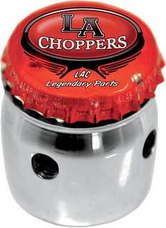 La Choppers Bottle Cap Top-Choke Knob Cover Chrome Hd Knob Choke Bottl i gruppen Reservdelar & Tillbehr / Styren & Tillbehr / Handtag, Reglage & Tillbehr  / vrigt Handtag hos Blixt&Dunder AB (06570025)
