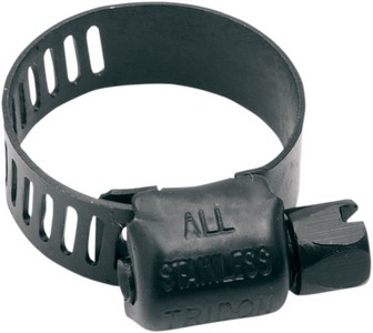 Hose Clamps Universal Black For 3/8