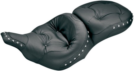 Mustang Seat One-Piece Ultra Touring Regal Pillow Top 2-Up  With Chrom i gruppen Reservdelar & Tillbehr / Ram och chassidelar / Sadlar / Sadlar Touring hos Blixt&Dunder AB (08010297)