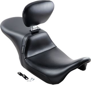 Le Pera Seat Daytona 2-Up Smooth With Driver Backrest Black Seat Dytna i gruppen Reservdelar & Tillbehr / Ram och chassidelar / Sadlar / Sadlar Touring hos Blixt&Dunder AB (08010706)